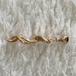 Snake & Thorns Single Earring – 18K Gold-Plated Sterling Silver